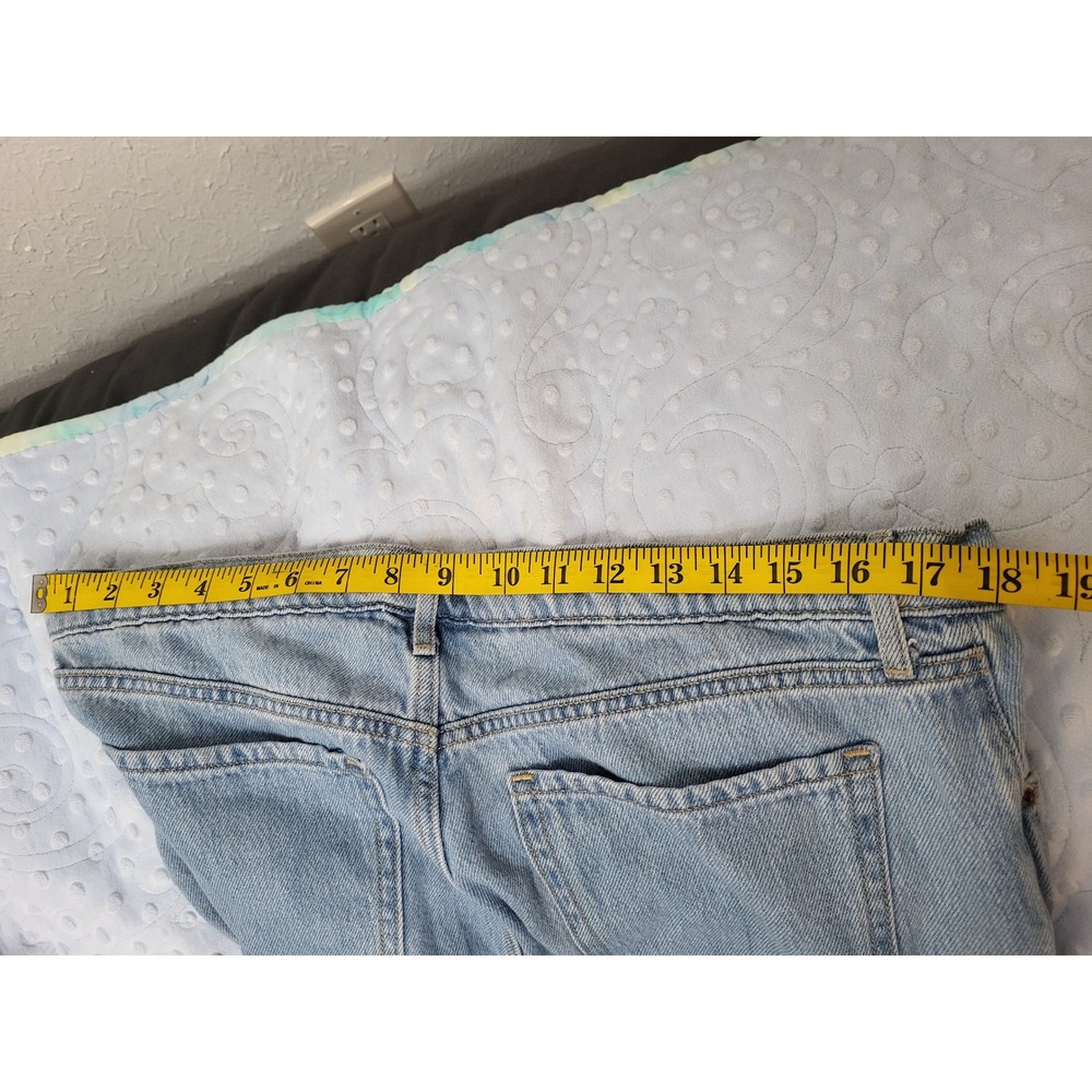 Old Navy Sky-Hi Wide Leg Cargo Jeans Light Wash Extra High Rise Womens Size 12 - Picture 5 of 10